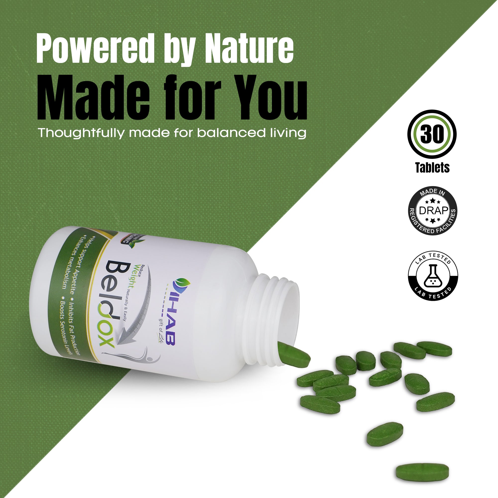 Beldox Organic Weight Management Tablets