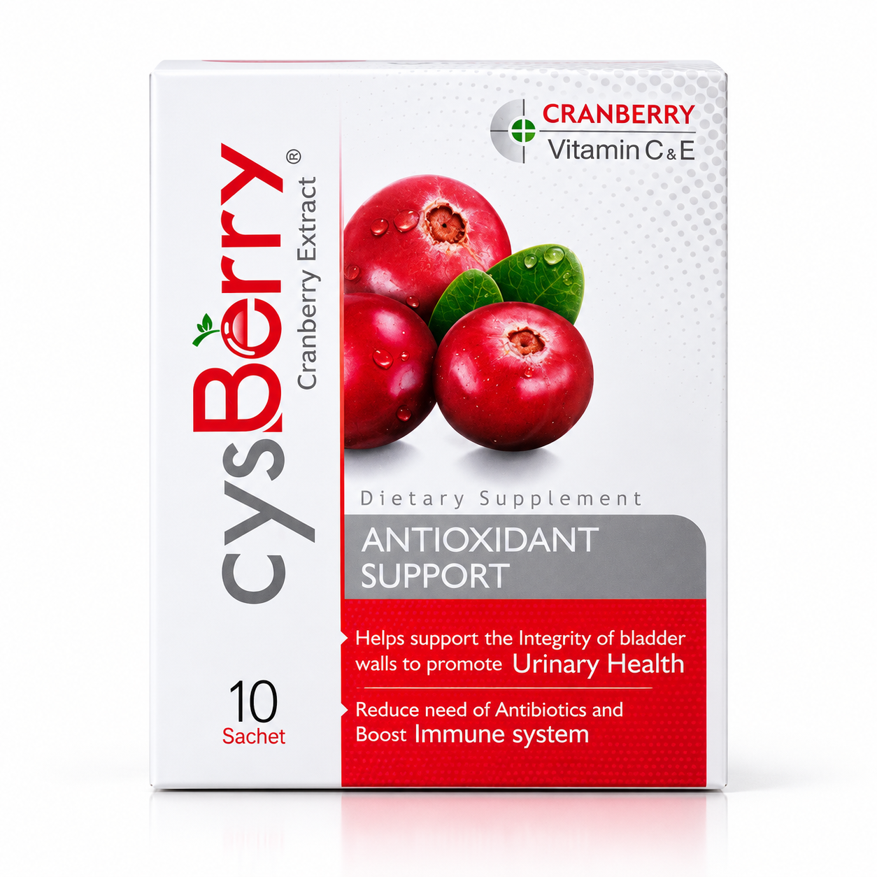 CysBerry Cranberry Sachets – Cranberry Extract with Vitamin C & E